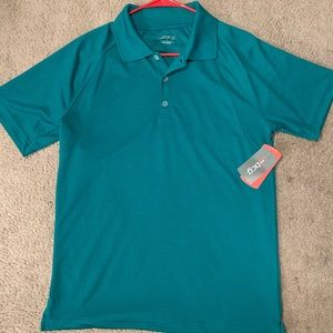 BCG Green Active Polo Shirt NWT